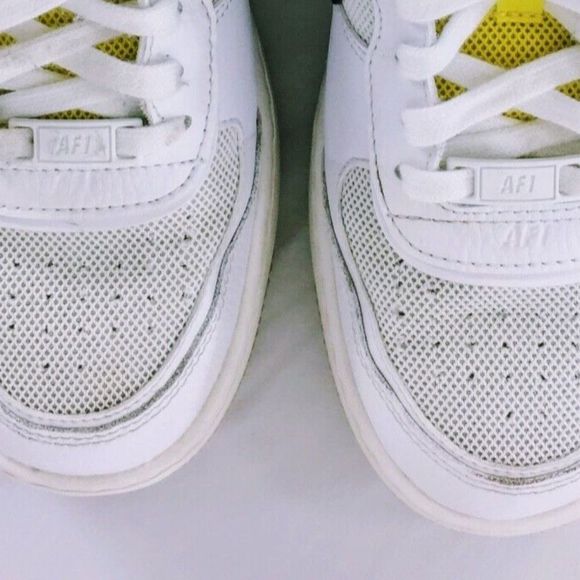 Nike Air Force 1 Shadow Womens Go The Extra Smile Sneaker White Leather Sz 9 - Picture 3 of 9